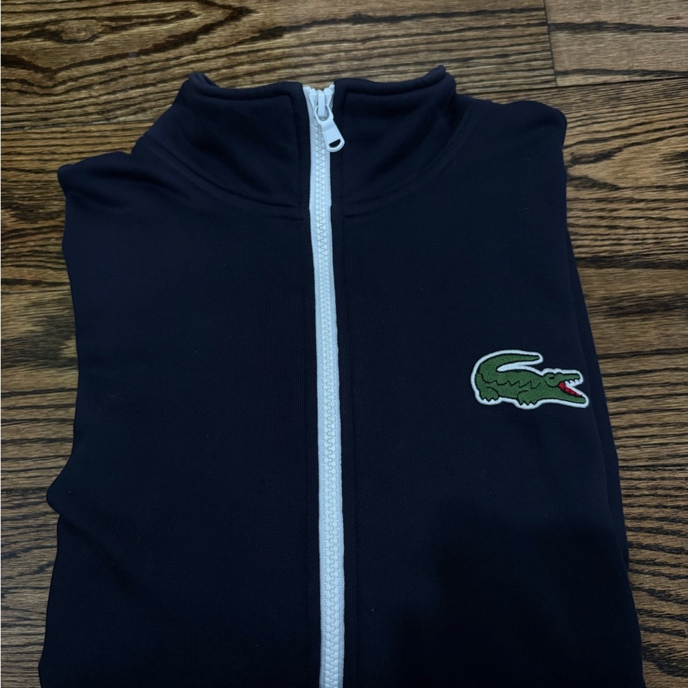 Lacoste Black Zip-Up Jacket